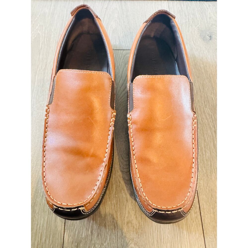 Cole Haan Brown Leather Slip On Loafers Mens Size 11 Dress Shoes